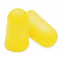 3M 312-1221 EAR 1206 Foam Taperfit Uncorded Ear Plugs NRR 32dB, Bright Yellow.