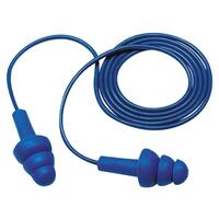 SF30-ERB14333 3M 340-4007 Ultrafit Metal Detectable Corded Earplugs NRR 25dB, Blue.