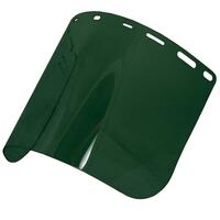 8168 Green Polycarbonate Face Shield, Shade 5, 7.75" x 15.5" x .040".