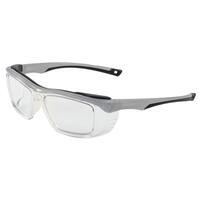 SF10-ERB15355 All Day Prescription Ready Safety Frame or use as a Safety Glass.  Gray frame, Clear lenses.
