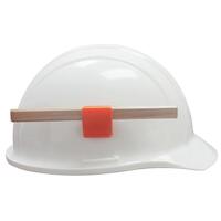 2010 Hard Hat Pencil Clip with adhesive back, White.