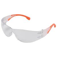 I-Fit Flex Clear and Orange Temples/Clear lens.