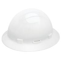 SF60-ERB19261 Americana Full Brim with Accessory Slots and 4-Point Mega Ratchet Suspension, White.