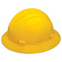 SF60-ERB19262 Americana Full Brim with Accessory Slots and 4-Point Mega Ratchet Suspension, Yellow.