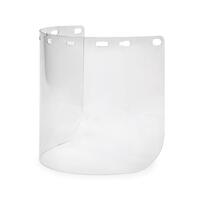 FS-15CL Clear Premium Lexan Face Shield, 8" x 15.5" x .078", Molded Cylinder.