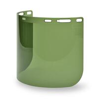 SF60-ERBWELFS15LG FS-15LG Green Premium Lexan Face Shield, 8" x 15.5" x .078", Molded Cylinder.