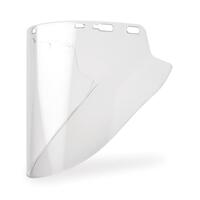 FS-18CL Clear Premium Lexan Face Shield with Super Hard Coat, 10" x 18.5" x .078", Molded Cylinder.