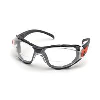 RX Go-Specs EVA Foam Lined, Clear AF/HC Lens, Black Frame/Orange Accent, +2.0.
