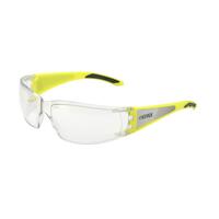 SF10-ERBSG-53C Reflect-Specs Clear HC/PC Lens, Hi Viz Yellow Temples with Silver Reflective Panel.