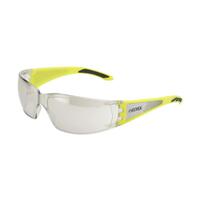 SF10-ERBSG-53-I/O Reflect-Specs Indoor/Outdoor HC/PC Lens, Hi Viz Yellow Temples with Silver Reflective Panel.