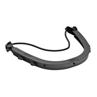 VB-60 Dielectric Nylon/ABS Face Shield Carrier fits most cap style helmets, Black.