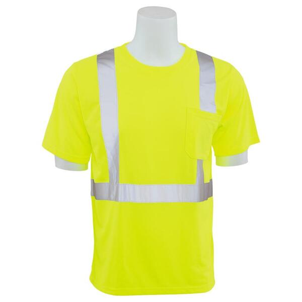 SF20-ERB61787 9601S Type R, Class 2 Jersey Knit Short Sleeve T-Shirt, Hi Viz Orange, 5X.