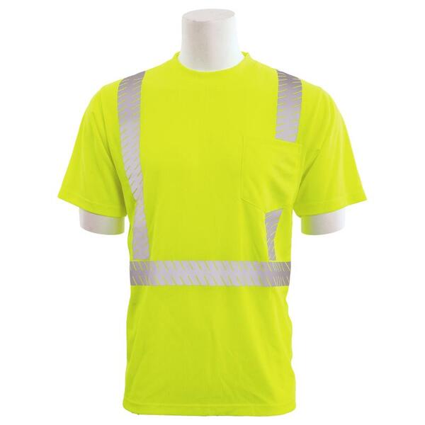 SF20-ERB62220 9006SEG Type R, Class 2 Birdseye Mesh Short Sleeve T-Shirt with Segmented Tape, Hi Viz Orange, LG.