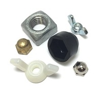 3/8 DOME HEX NUT COVER BLACK