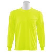 SF20-ERB61794 9602 Non-ANSI Jersey Knit Long Sleeve T-Shirt, Hi Viz Orange, 3X.